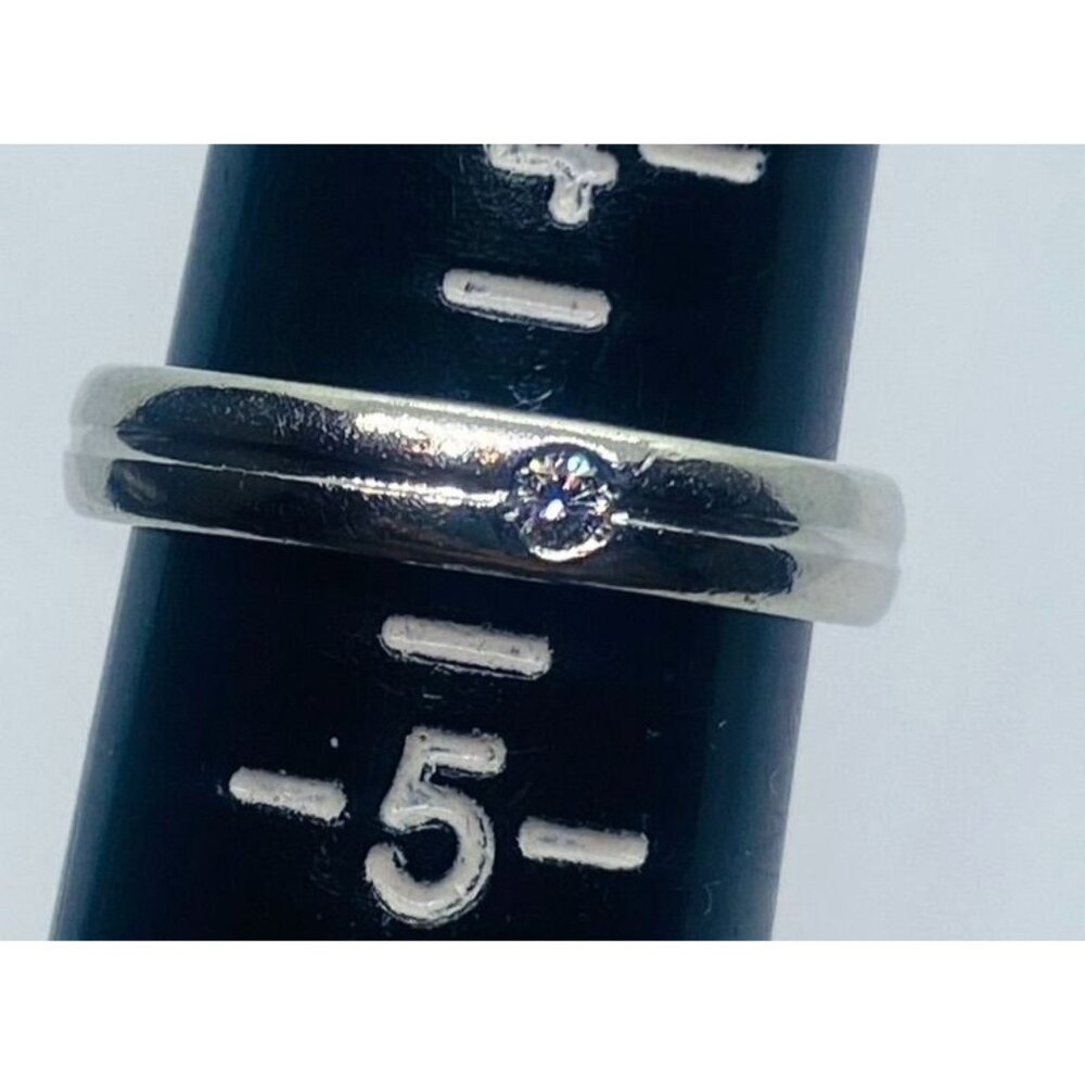 MIKIMOTO Ring Diamond Platinum 950 Size 4.5
